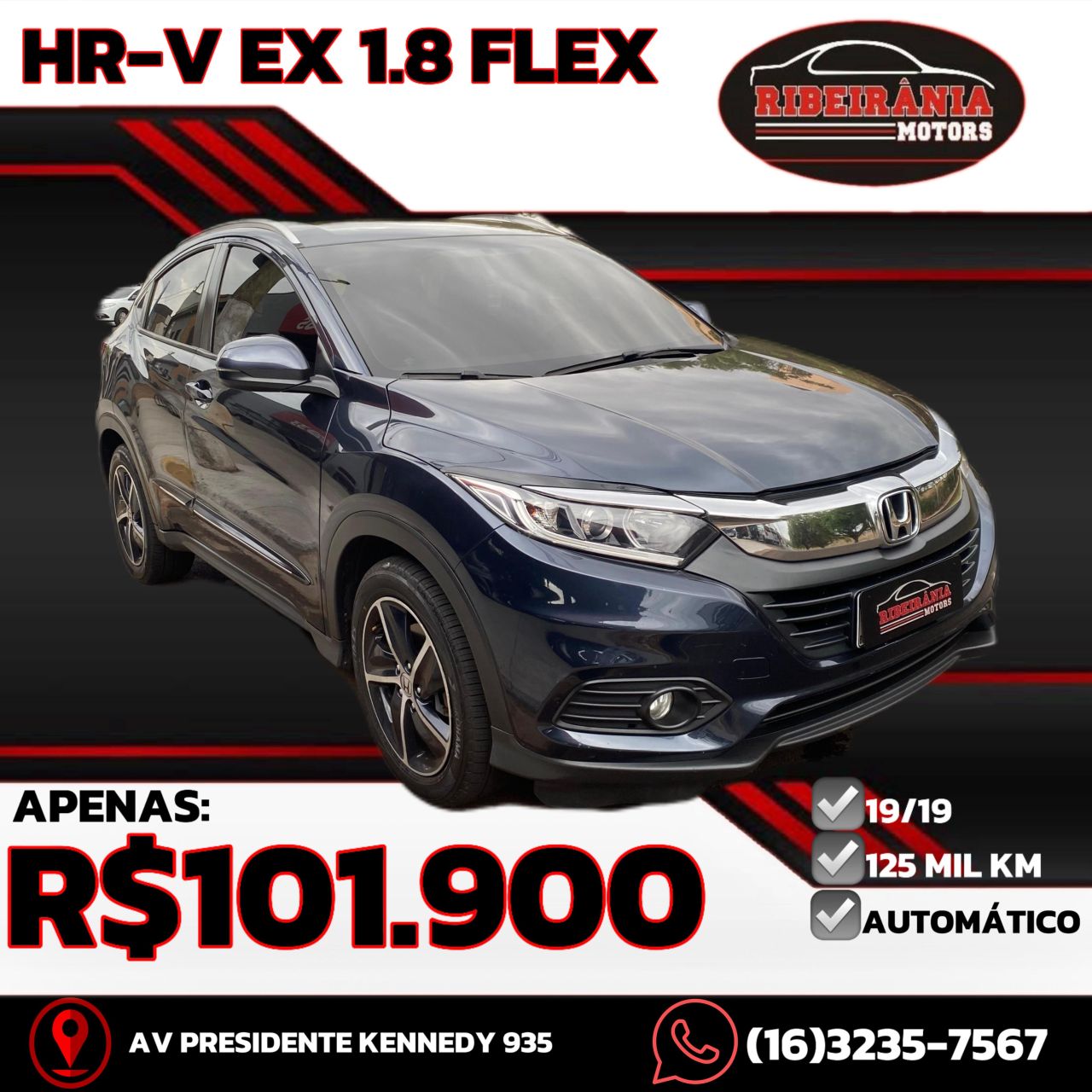 HR-V EX 1.8 Flexone 16V 5p Aut.