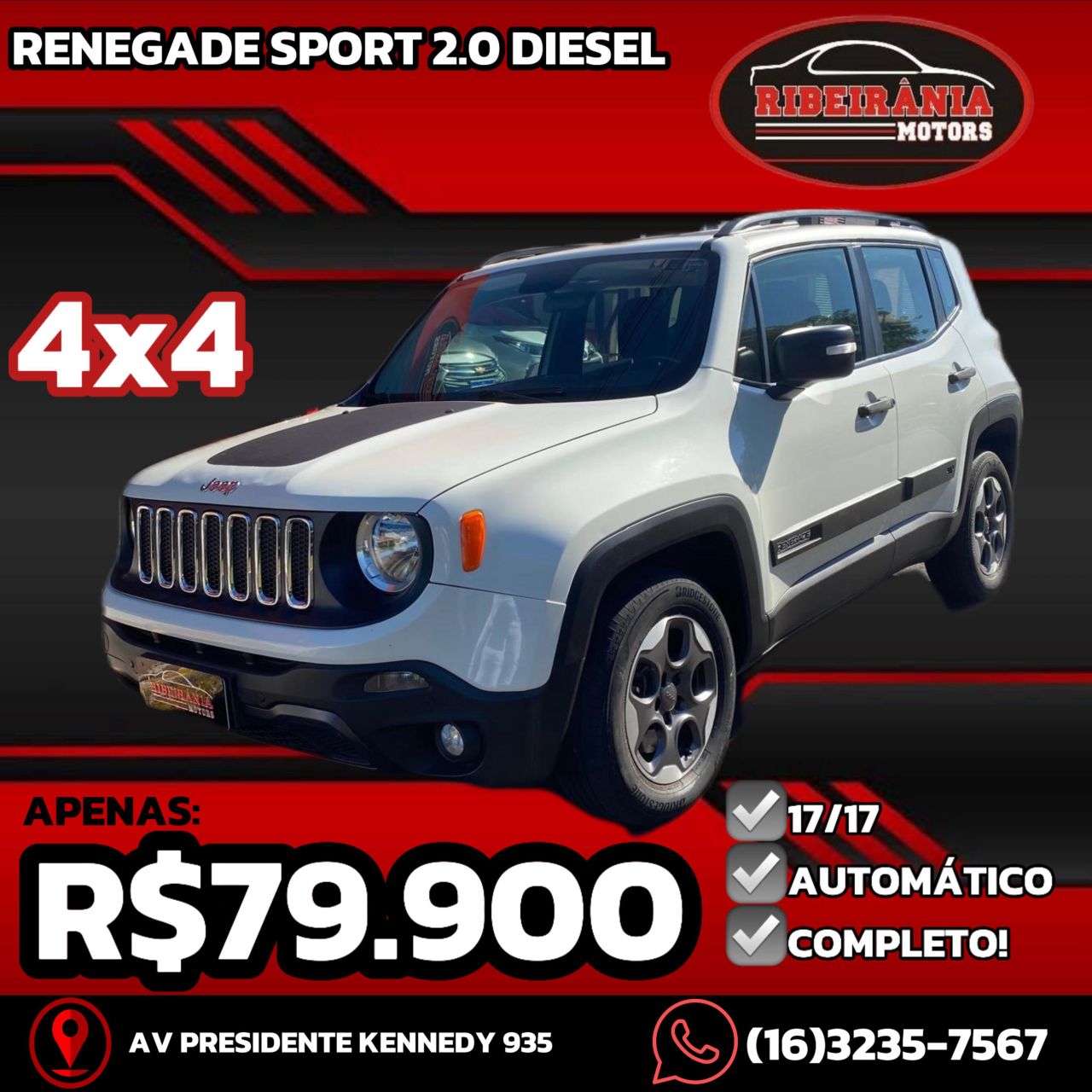 Renegade Sport 2.0 4x4 TB Diesel Aut.