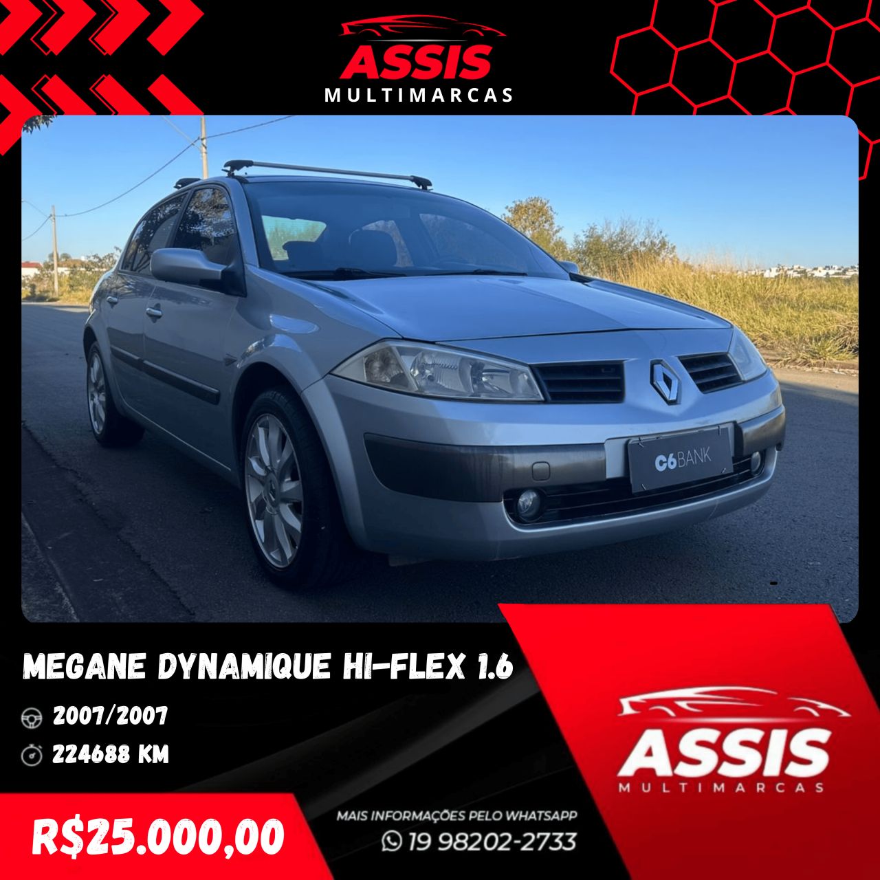 Megane Sedan Dynamique Hi-Flex 1.6 16V