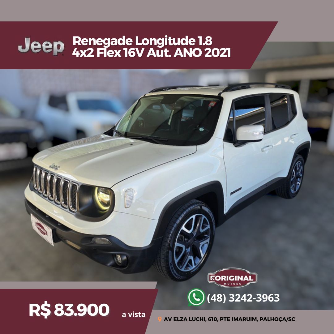 Renegade Longitude 1.8 4x2 Flex 16V Aut.