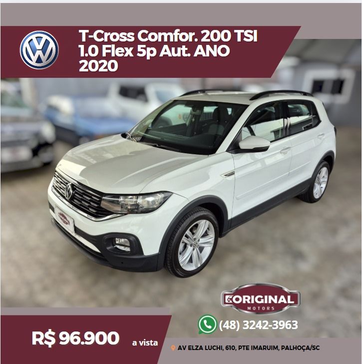 T-Cross Comfor. 200 TSI 1.0 Flex 5p Aut.