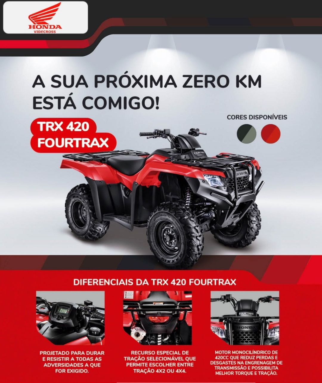 TRX 420 FOURTRAX  FM 4x4 QUADRICICLO