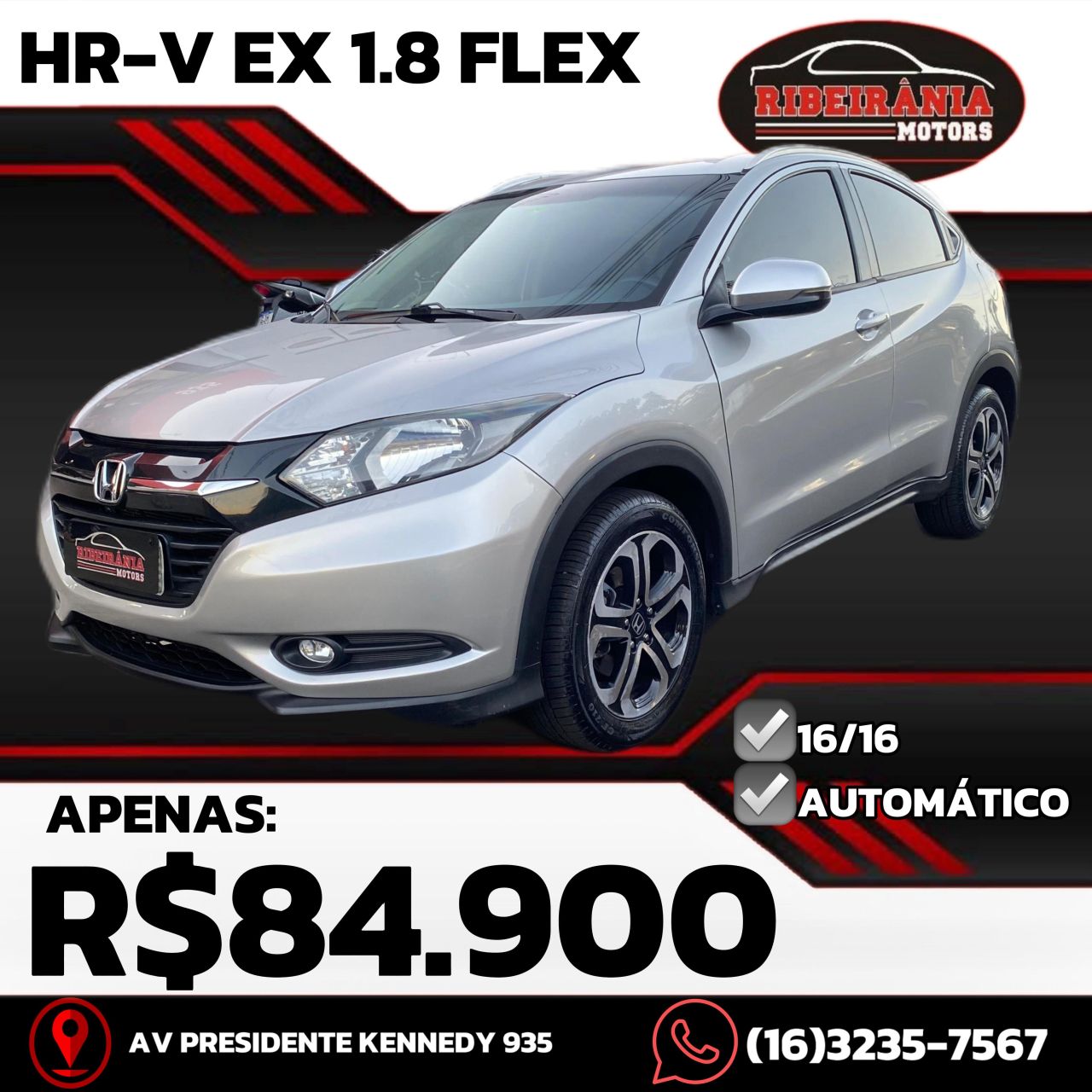 HR-V EX 1.8 Flexone 16V 5p Aut.