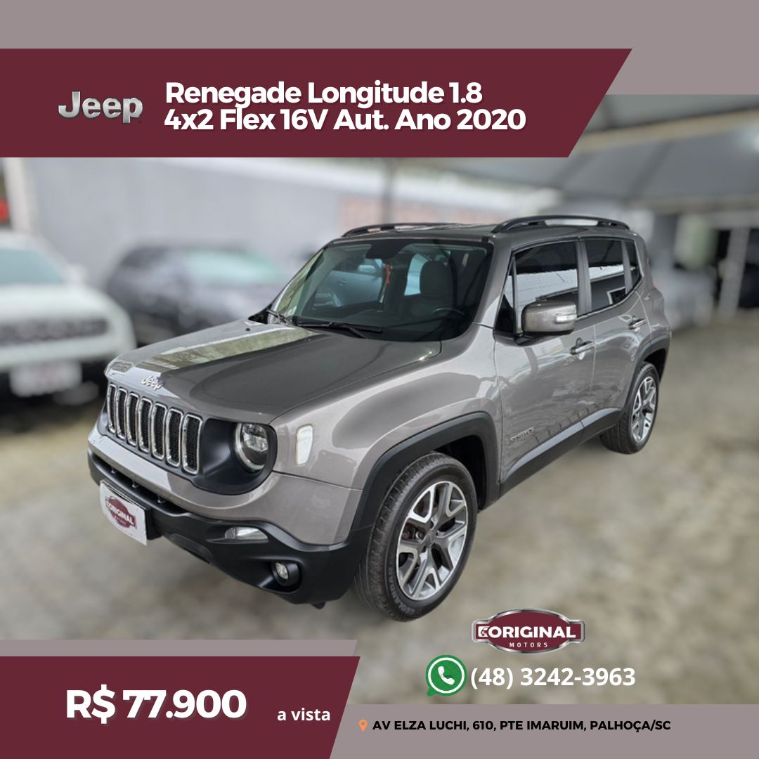 Renegade Longitude 1.8 4x2 Flex 16V Aut.