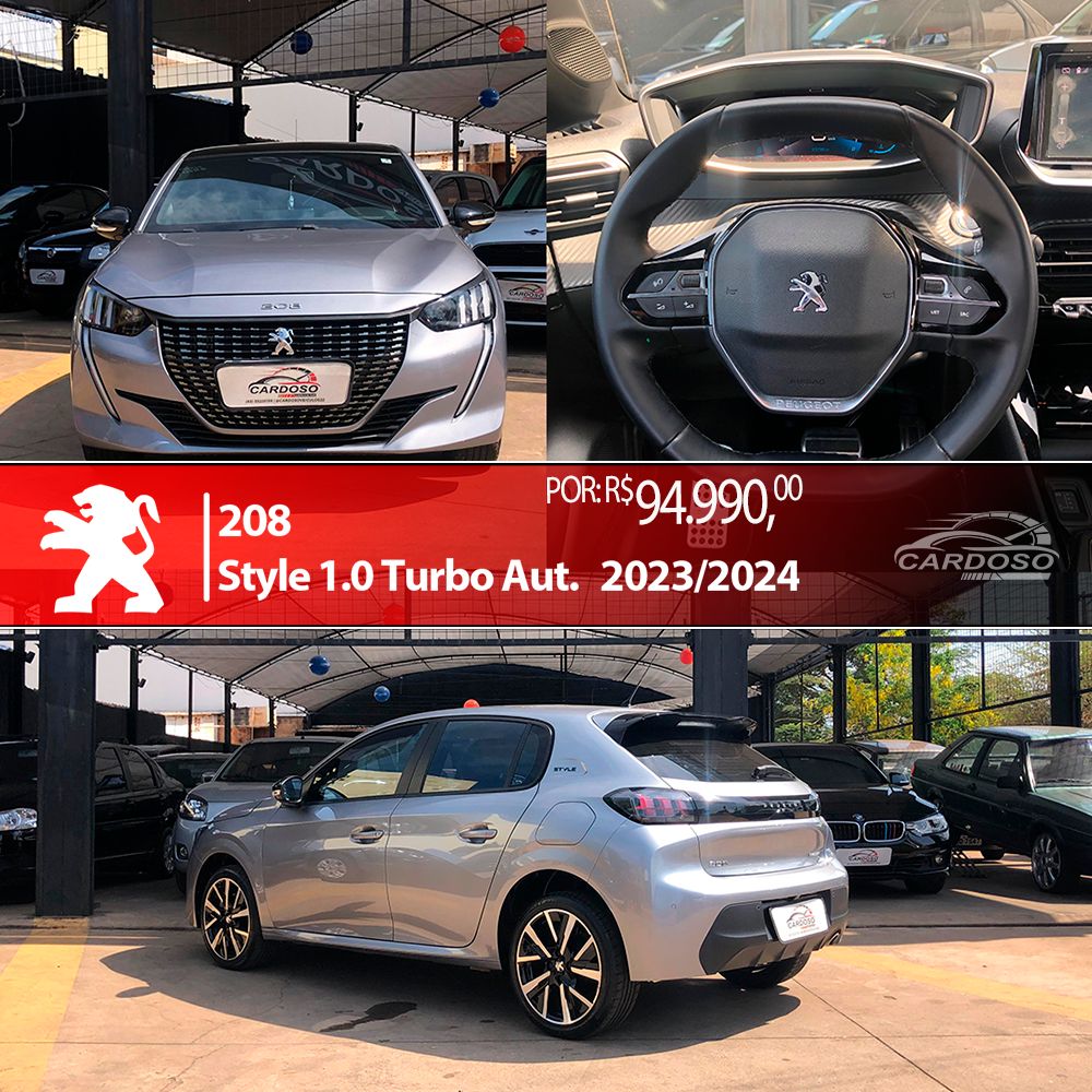 208 Style 1.0 Turbo Flex 5p Aut.