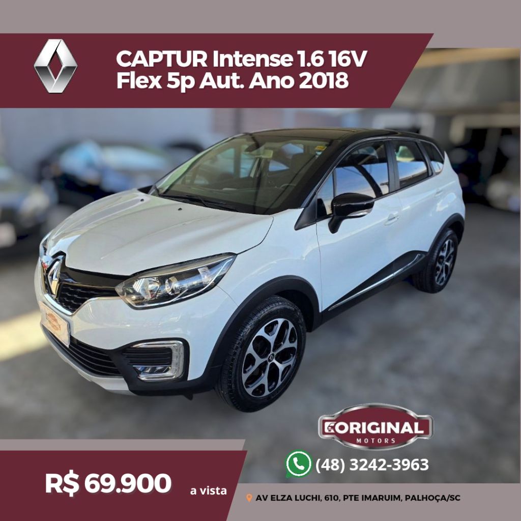 CAPTUR Intense 1.6 16V Flex 5p Aut.