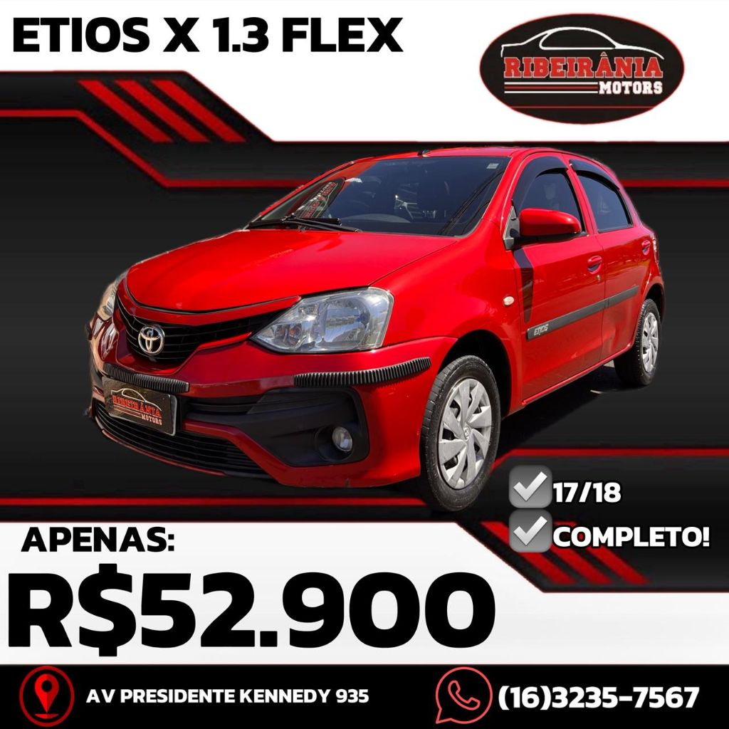 ETIOS X 1.3 Flex 16V 5p Mec.