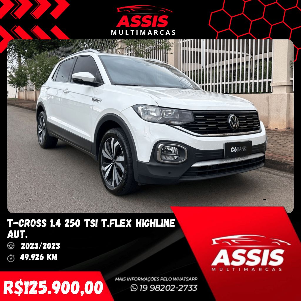 T-Cross Hig. 250 TSI 1.4 Flex 16V 5p Aut
