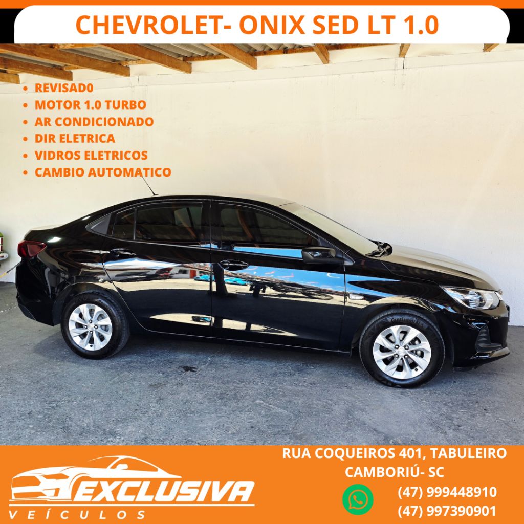 ONIX SEDAN Plus LT 1.0 12V TB Flex Aut.