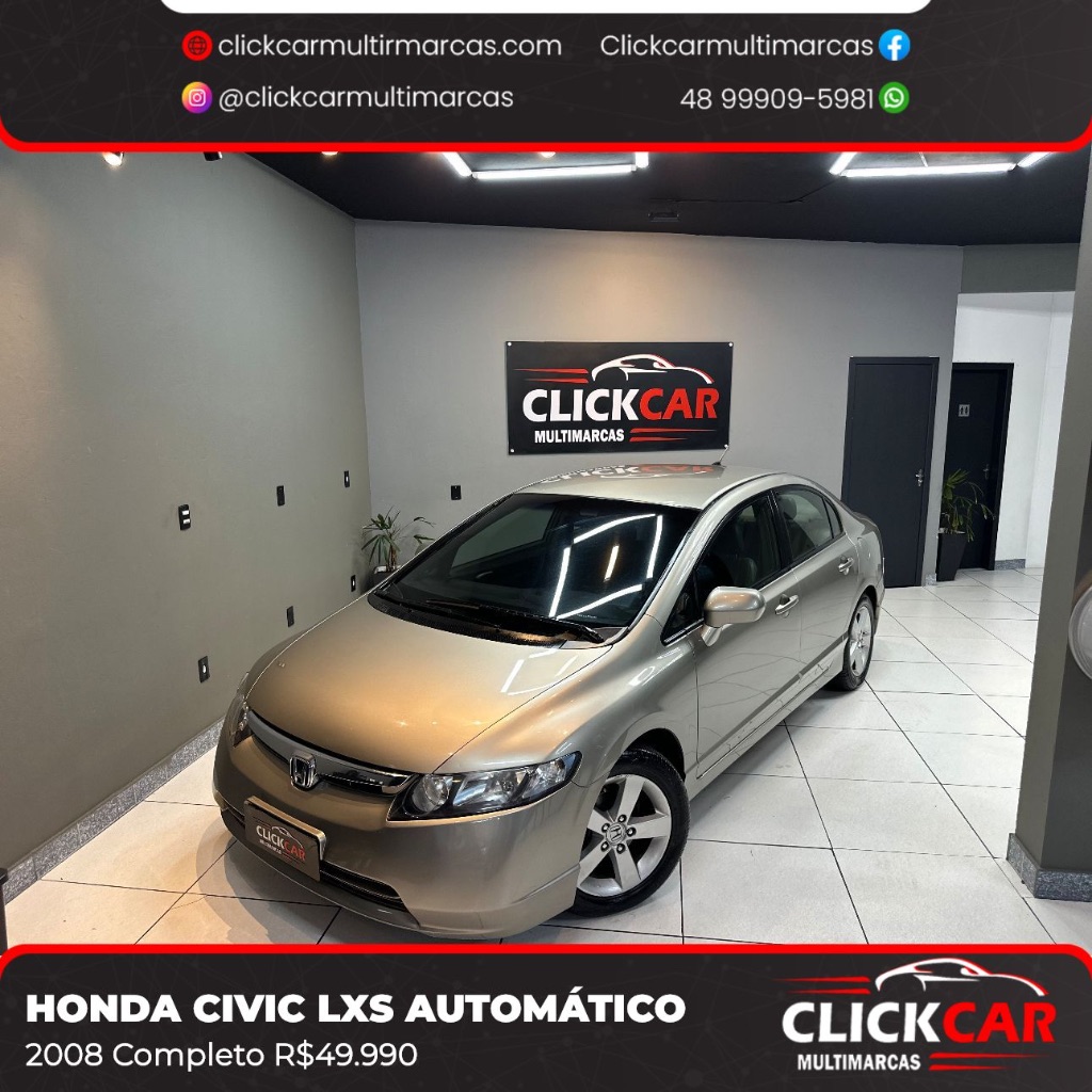 Civic Sedan LXS 1.8/1.8 Flex 16V Aut. 4p