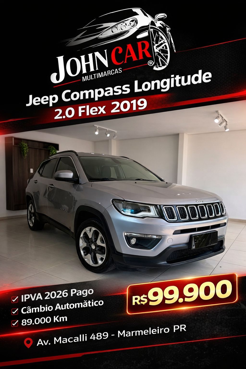 COMPASS LONGITUDE 2.0 4x2 Flex 16V Aut.