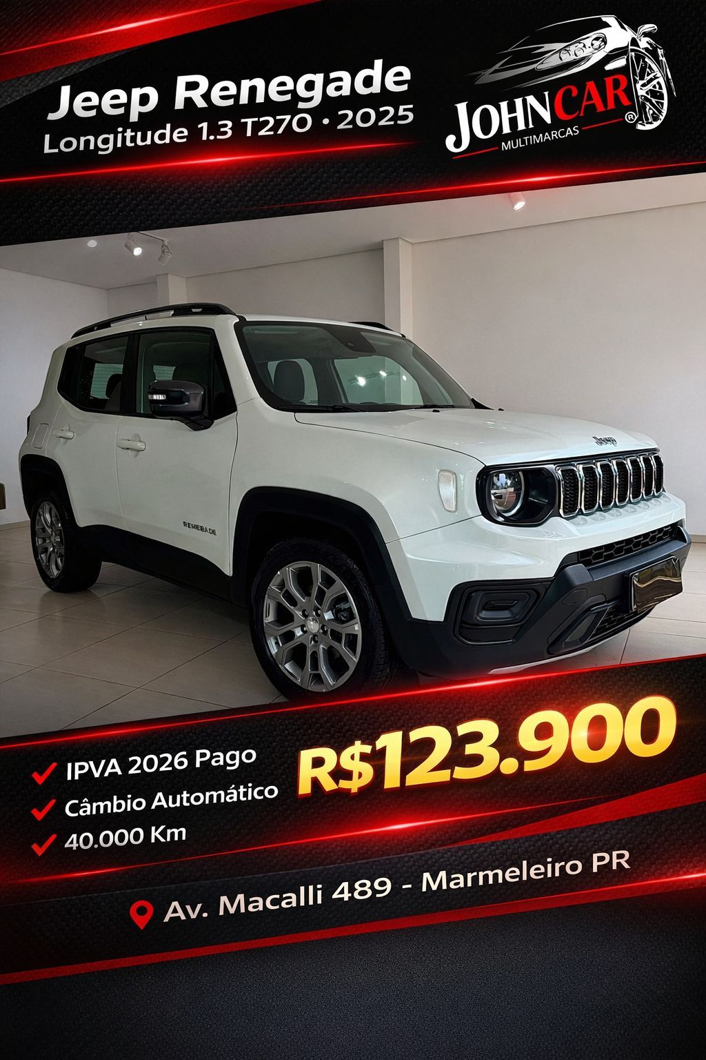 Renegade Long. T270 1.3 TB 4x2 Flex Aut.