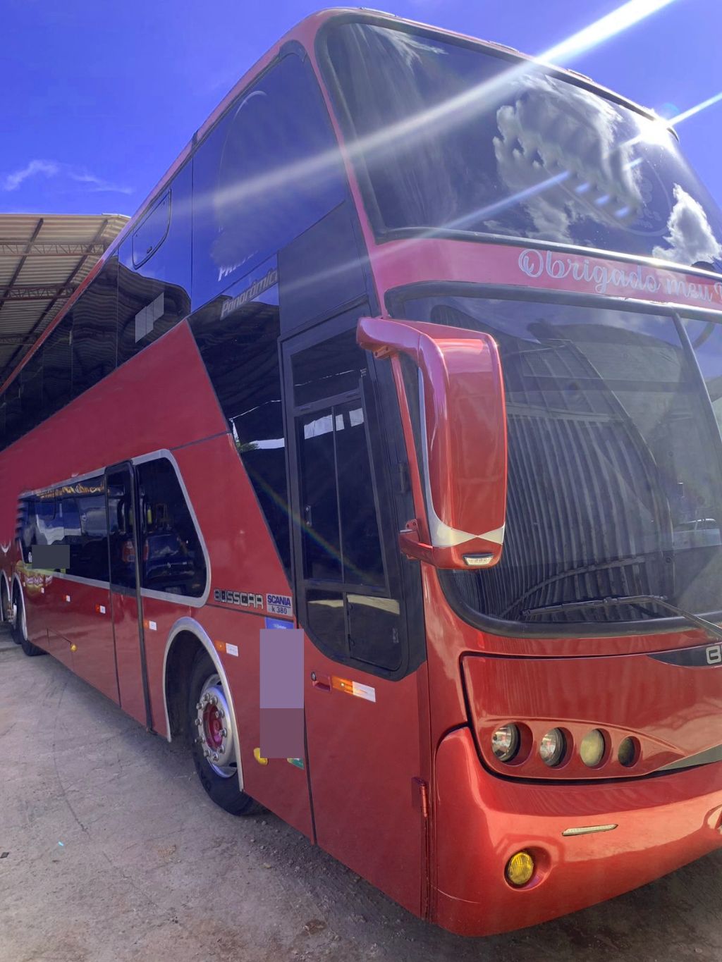 Busscar Panoramico DD HD K400 ano 2008 a venda COD.670