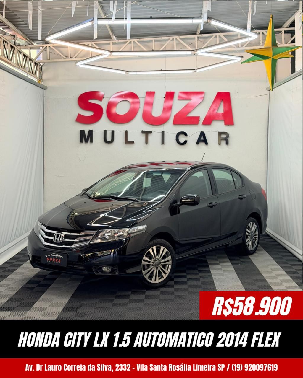 CITY Sedan LX 1.5 Flex 16V 4p Aut.