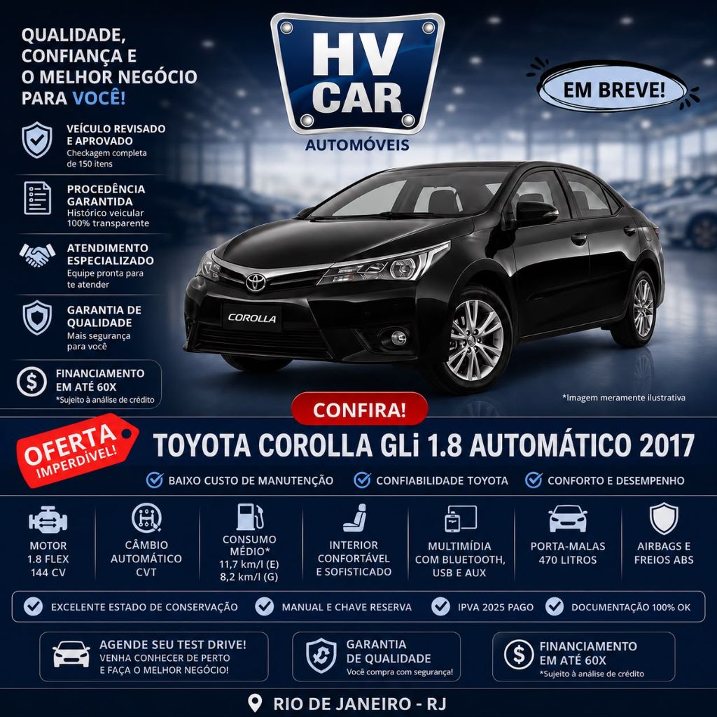 Corolla GLi 1.8 Flex 16V  Aut.