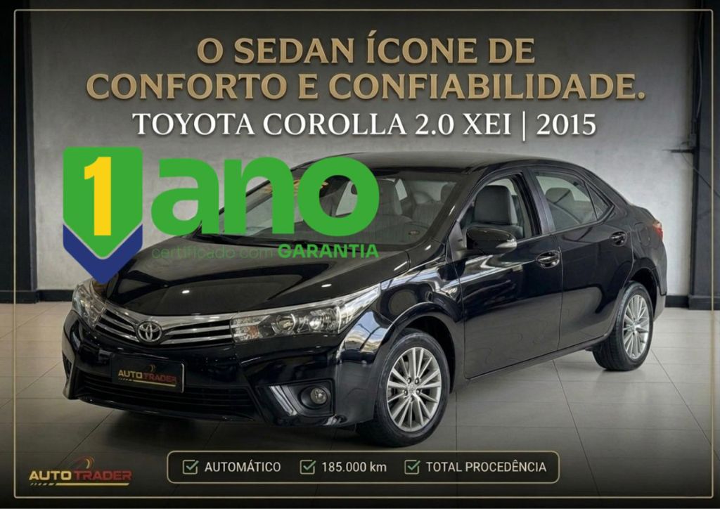 Corolla XEi 2.0 com 1 ano de Garantia