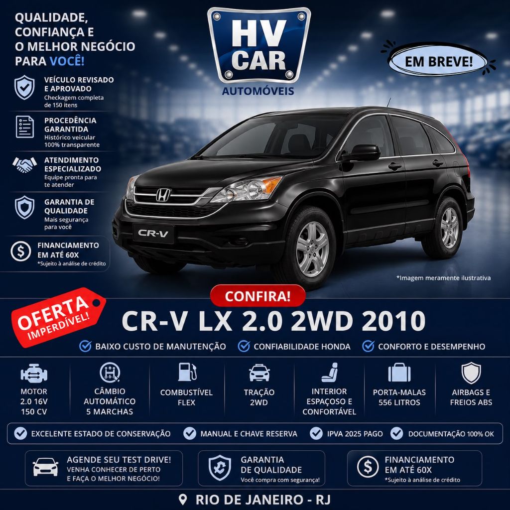 CR-V LX 2.0 16V 2WD/2.0 Flexone Aut.