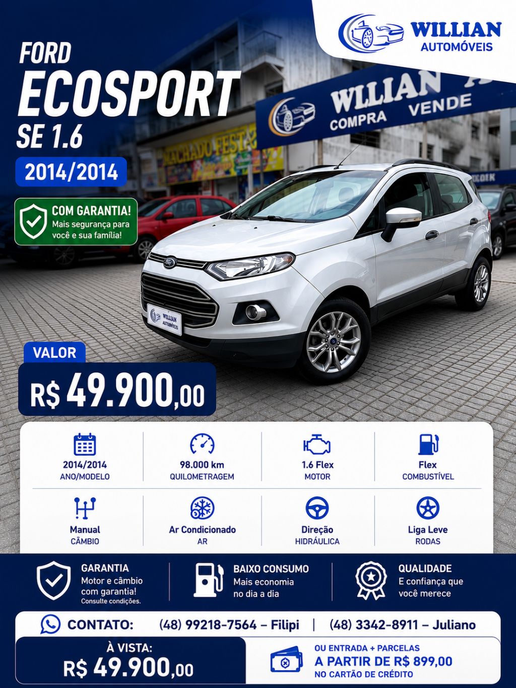 EcoSport FREESTYLE 1.6 16V Flex 5p