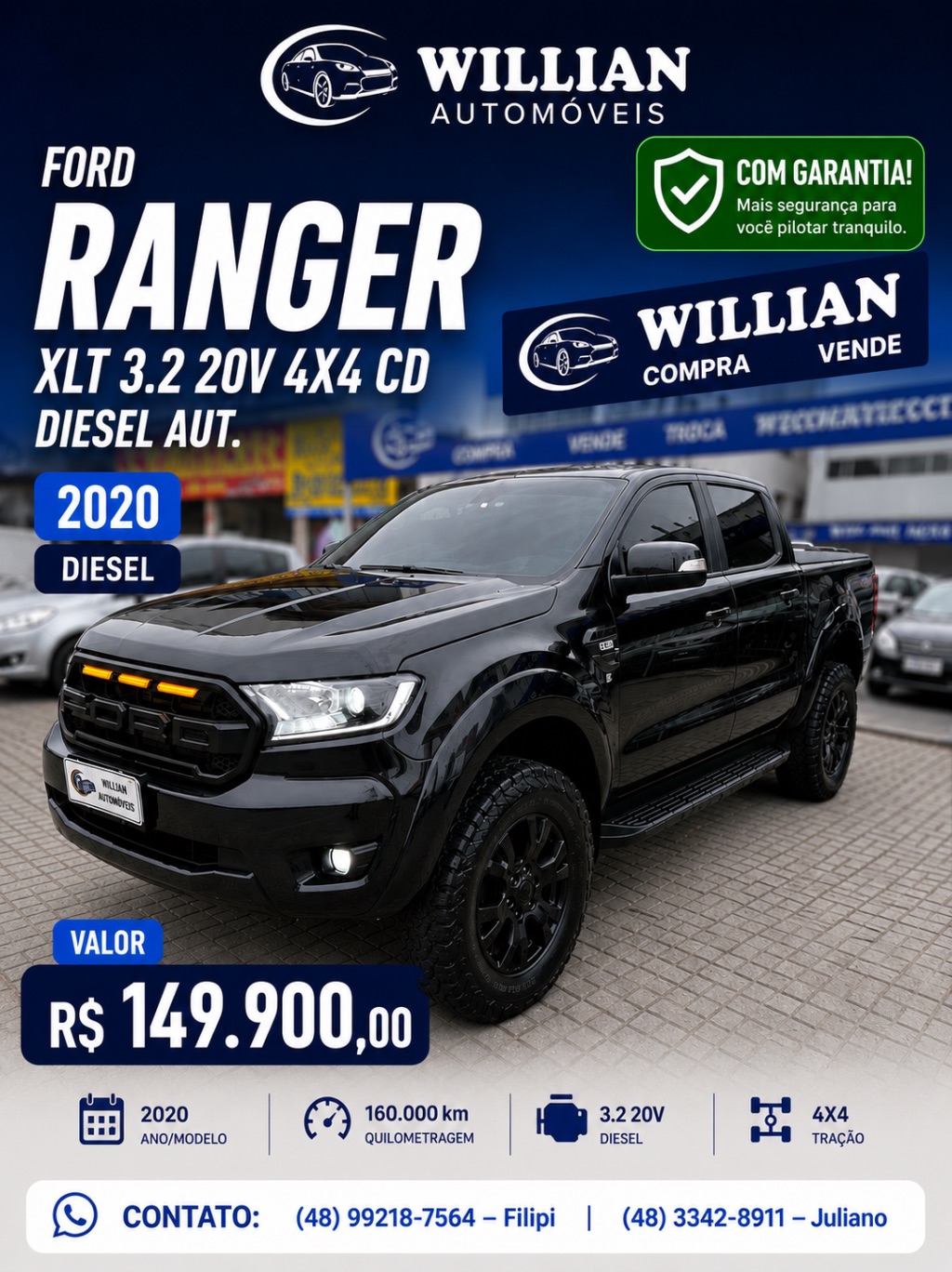 Ford Ranger XLT 3.2 20V 4x4 CD Diesel