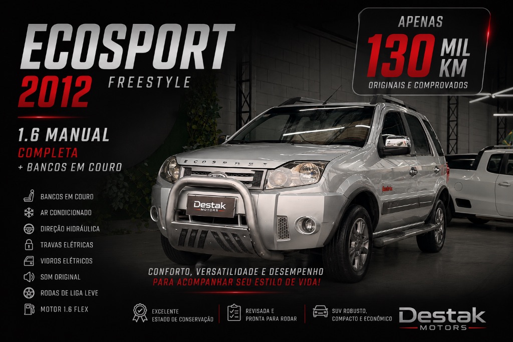 EcoSport XLT FREESTYLE 1.6 Flex 8V 5p