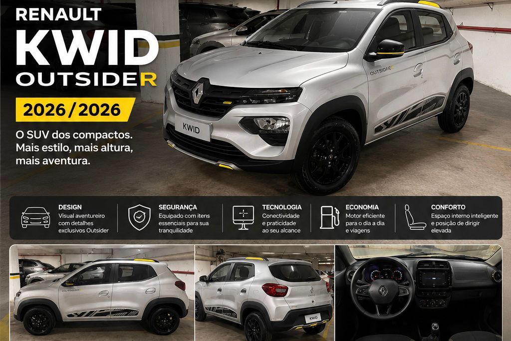 KWID OUTSIDER 1.0 Flex 12V 5p Mec.
