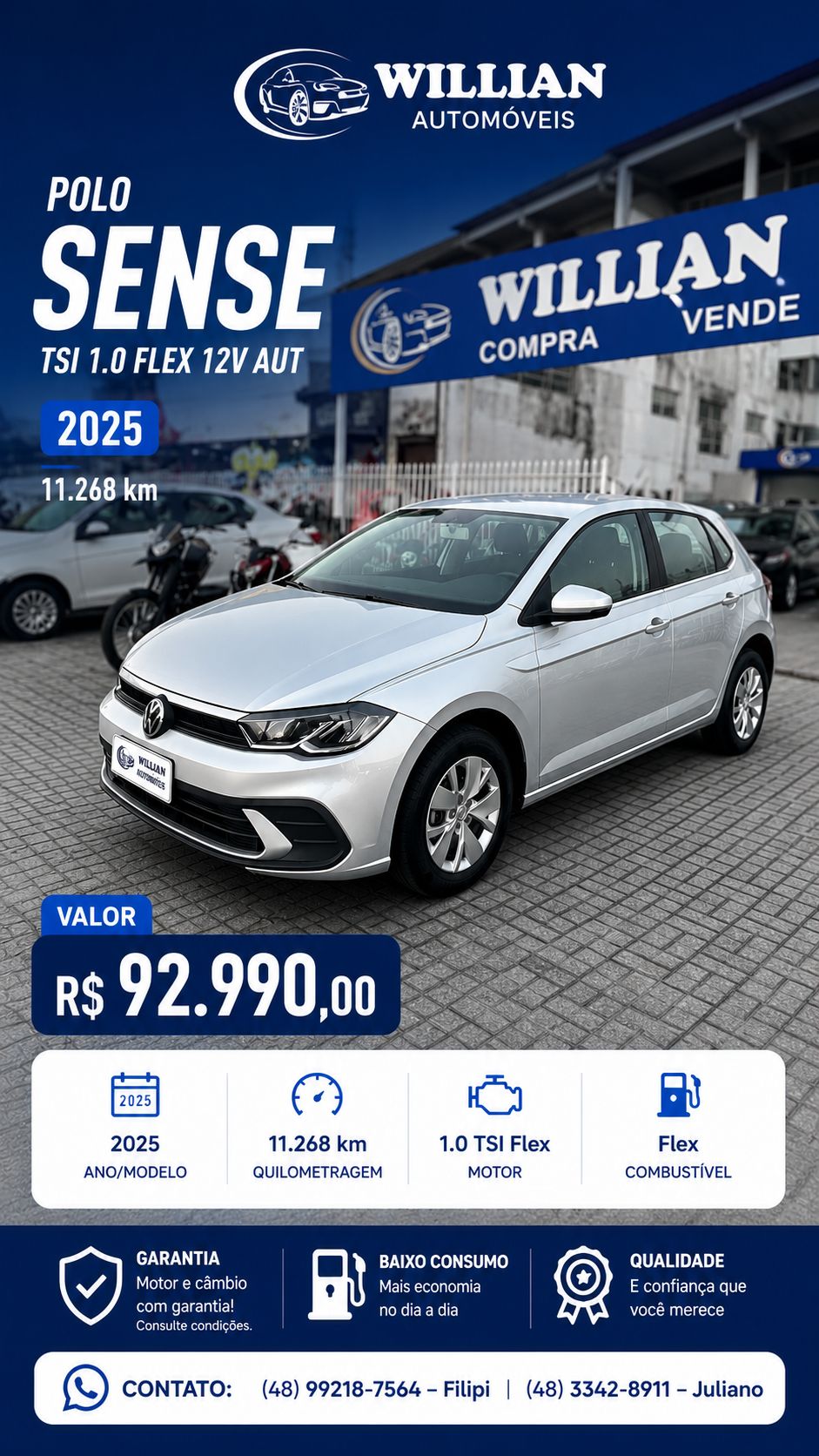 Polo Sense TSI 1.0 Flex 12V Aut