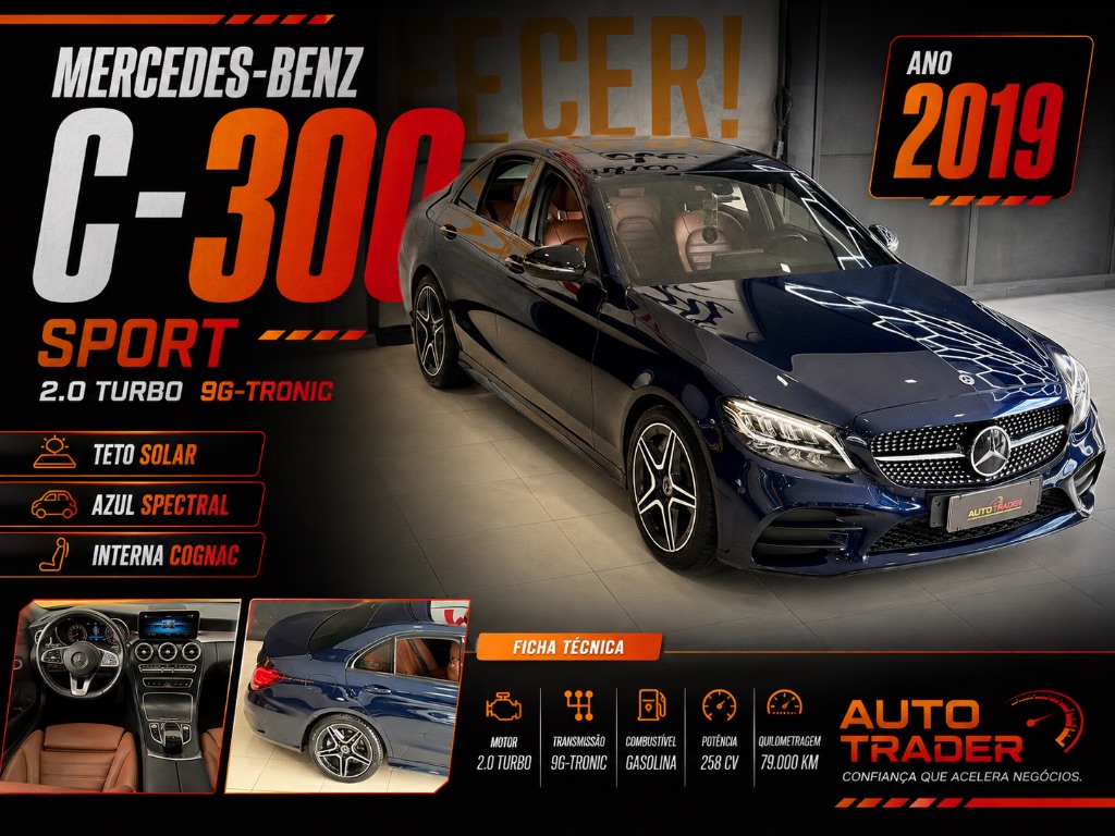C-300 Sport 2.0 Com 1 Ano de Garantia