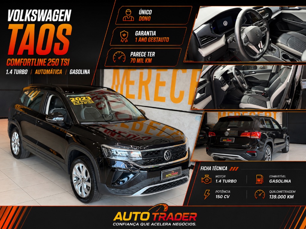 TAOS Comfortline 1.4 Com 1 Ano de Garantia
