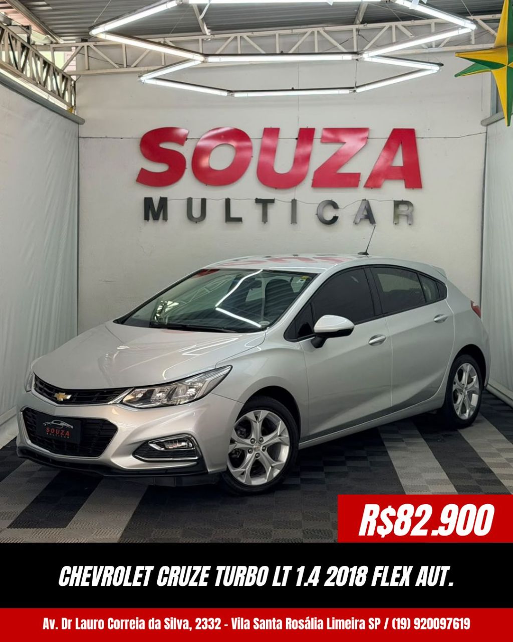 CRUZE LT 1.4 16V Turbo Flex 4p Aut.